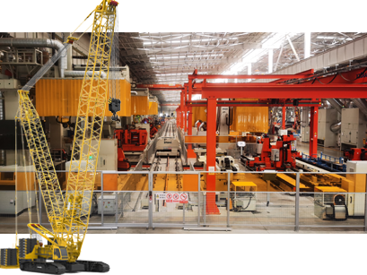 超大型履帶吊履帶梁智能拼點(diǎn)、焊接生產(chǎn)線
