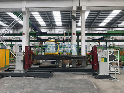 挖掘機(jī)斗桿機(jī)器人焊接站